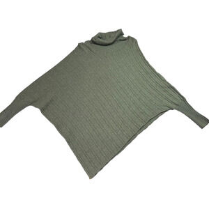 Aventura Sweater Womens One Size Wool Blend Turtleneck Poncho Shrug